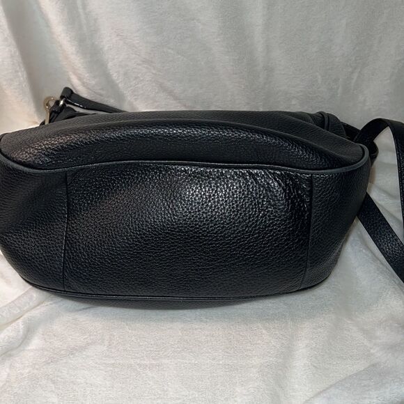 Kate Spade Black Leather Shoulder and Crossbody Purse Top Zip Closure - Picture 5 of 13